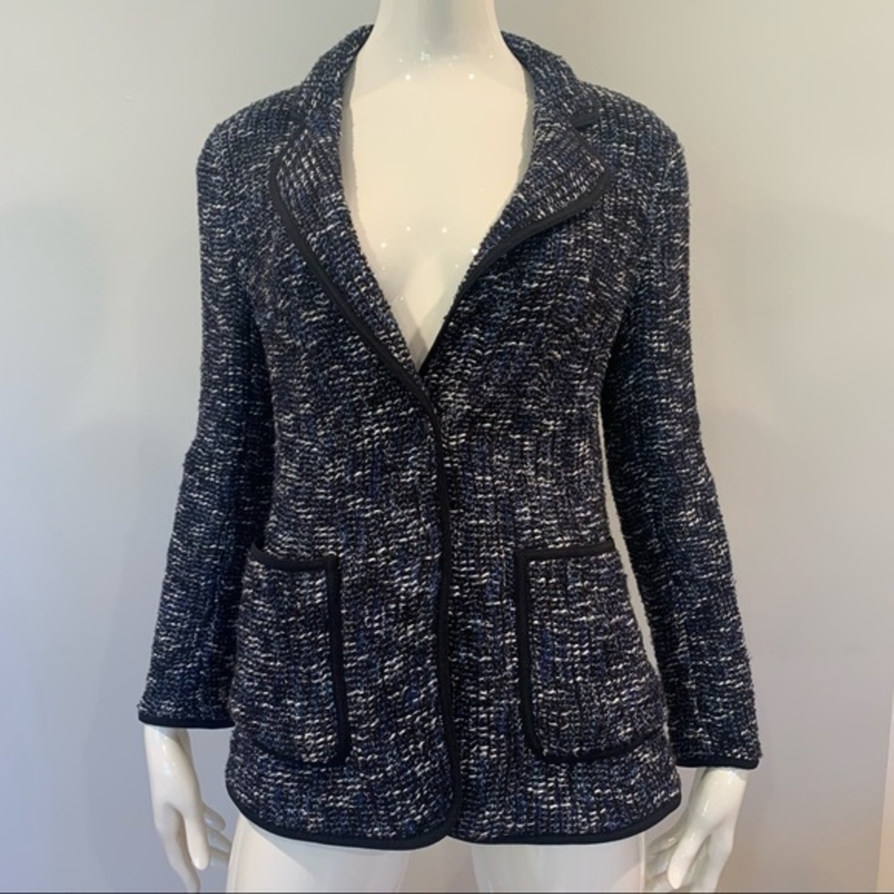 Escada Bridli Knit Blazer/Jacket in Cobalt Blue